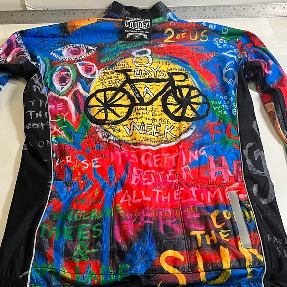 Cycology 8 Days a Week Long Sleeve cycling Jersey Size XL - Picture 9 of 10